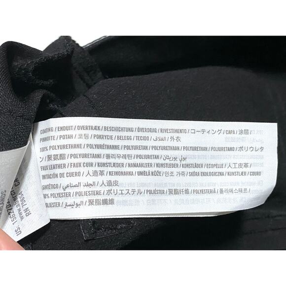 Abercrombie The Ankle Straight Ultra High Rise Pants 28/6 Vegan Leather Pleather - Picture 8 of 8